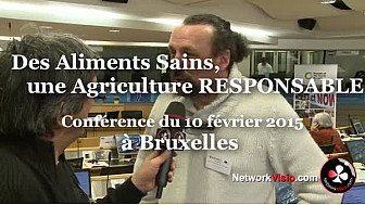 AgroEcologie PAC 2020 :  Benoit Biteau Agroforestier au micro de Michel Lecomte à Bruxelles le 10 février 2015