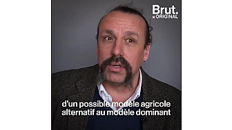 Benoît Biteau sur la vidéo de Brut. France Info