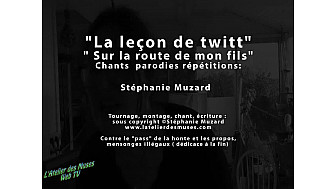 'Leçon de twitt' & ' Sur la route de mon fils'  vidéoparodie de Stéphanie Muzard